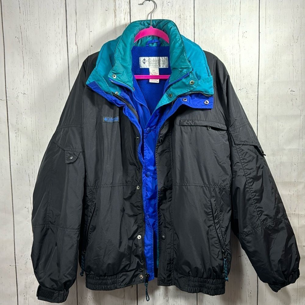 Vintage Columbia Sportswear 90s Colorblock Winter Jacket Mens XL Gorpcore Retro